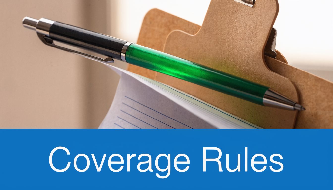 A green pen resting on a clipboard with a blank piece of paper against a blue background.
